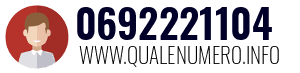 Numero di telefono 0692221104 0692221104