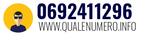 Numero di telefono 0692411296 0692411296
