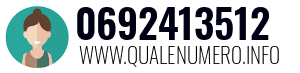 Numero di telefono 0692413512 0692413512