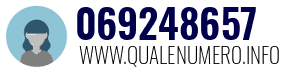 Numero di telefono 069248657 069248657