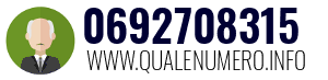 Numero di telefono 0692708315 0692708315