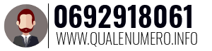 Numero di telefono 0692918061 0692918061