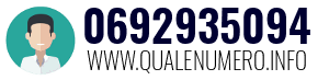 Numero di telefono 0692935094 0692935094
