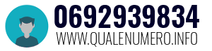 Numero di telefono 0692939834 0692939834