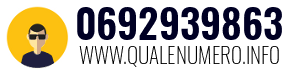Numero di telefono 0692939863 0692939863