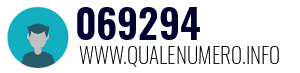 Numero di telefono 069294 069294