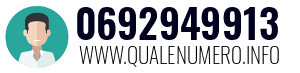 Numero di telefono 0692949913 0692949913