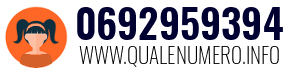 Numero di telefono 0692959394 0692959394