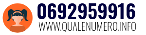 Numero di telefono 0692959916 0692959916