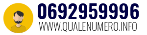 Numero di telefono 0692959996 0692959996