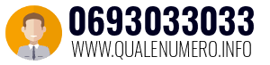 Numero di telefono 0693033033 0693033033