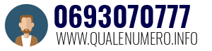 Numero di telefono 0693070777 0693070777