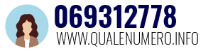Numero di telefono 069312778 069312778