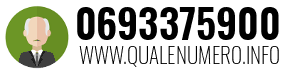 Numero di telefono 0693375900 0693375900