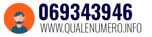 Numero di telefono 069343946 069343946