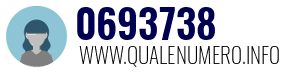 Numero di telefono 0693738 0693738