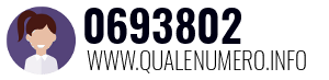 Numero di telefono 0693802 0693802