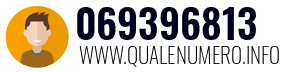 Numero di telefono 069396813 069396813