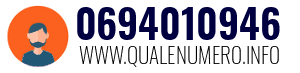 Numero di telefono 0694010946 0694010946