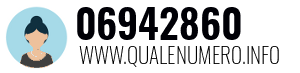 Numero di telefono 06942860 06942860