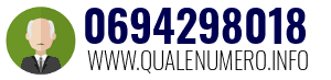 Numero di telefono 0694298018 0694298018