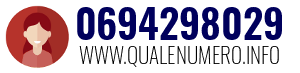 Numero di telefono 0694298029 0694298029
