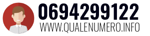 Numero di telefono 0694299122 0694299122