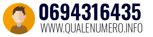 Numero di telefono 0694316435 0694316435