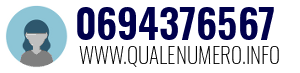 Numero di telefono 0694376567 0694376567