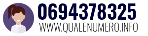 Numero di telefono 0694378325 0694378325