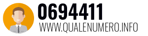 Numero di telefono 0694411 0694411