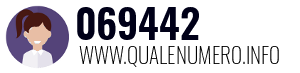 Numero di telefono 069442 069442