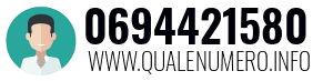 Numero di telefono 0694421580 0694421580