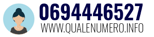 Numero di telefono 0694446527 0694446527