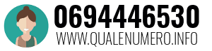 Numero di telefono 0694446530 0694446530