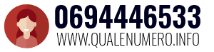 Numero di telefono 0694446533 0694446533