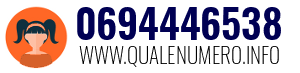 Numero di telefono 0694446538 0694446538