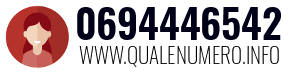 Numero di telefono 0694446542 0694446542