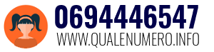 Numero di telefono 0694446547 0694446547