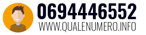 Numero di telefono 0694446552 0694446552