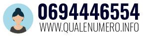 Numero di telefono 0694446554 0694446554