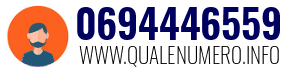 Numero di telefono 0694446559 0694446559