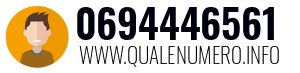 Numero di telefono 0694446561 0694446561