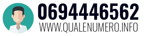 Numero di telefono 0694446562 0694446562