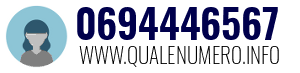 Numero di telefono 0694446567 0694446567