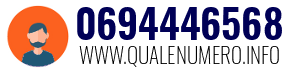 Numero di telefono 0694446568 0694446568