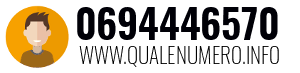 Numero di telefono 0694446570 0694446570