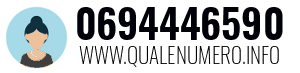 Numero di telefono 0694446590 0694446590