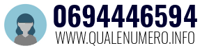 Numero di telefono 0694446594 0694446594