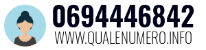 Numero di telefono 0694446842 0694446842